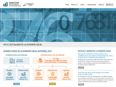 CIRIEC-España presenta el informe ‘La Economía Social en España en cifras’ y el nuevo Portal estadístico de la Economía Social CIRIECSTAT