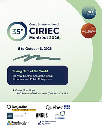 Montreal acogerá los días 5 a 8 de octubre el 35º Congreso Internacional del CIRIEC