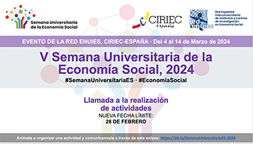 Spain: the 5th University Week of Social Economy will take place from March 4th to 14th, 2024