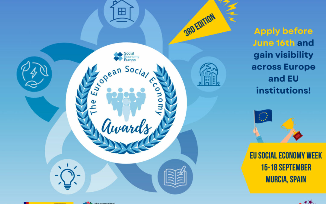 Social Economy Europe convoca a la tercera edición de los Premios Europeos de la Economía Social
