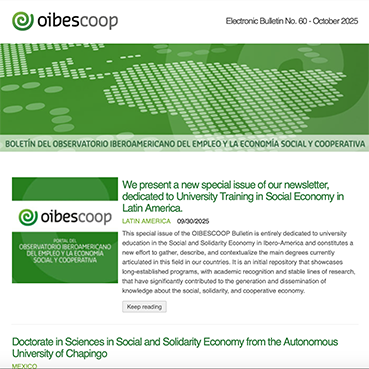 Special Issue of the OIBESCOOP Newsletter Dedicated to University Education in the Social Economy in Ibero-America
